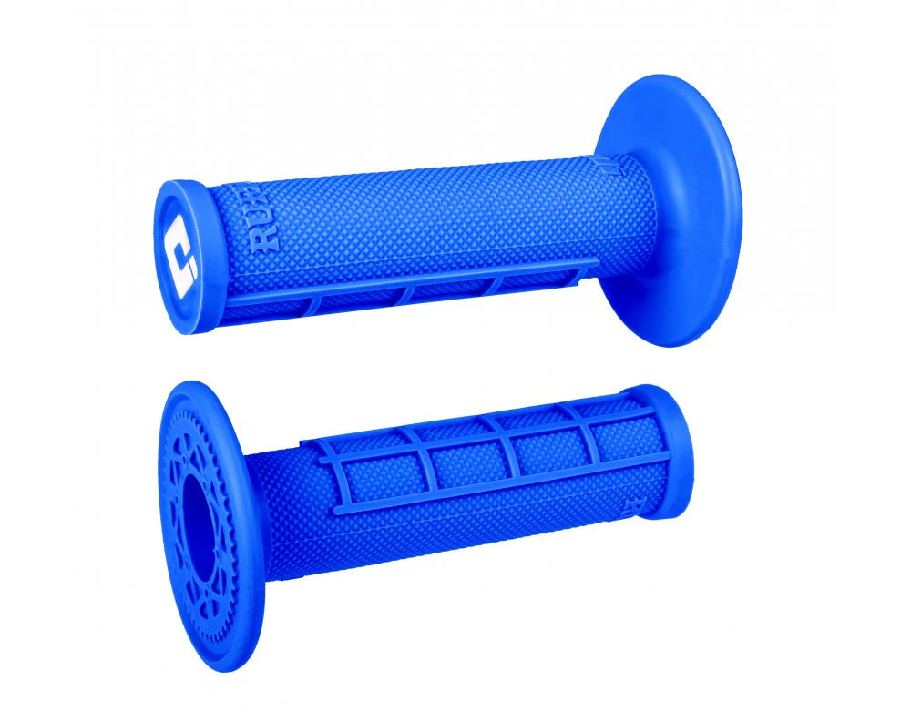 ODI Half-Waffle Single Ply Slip On MX Grips- Blue